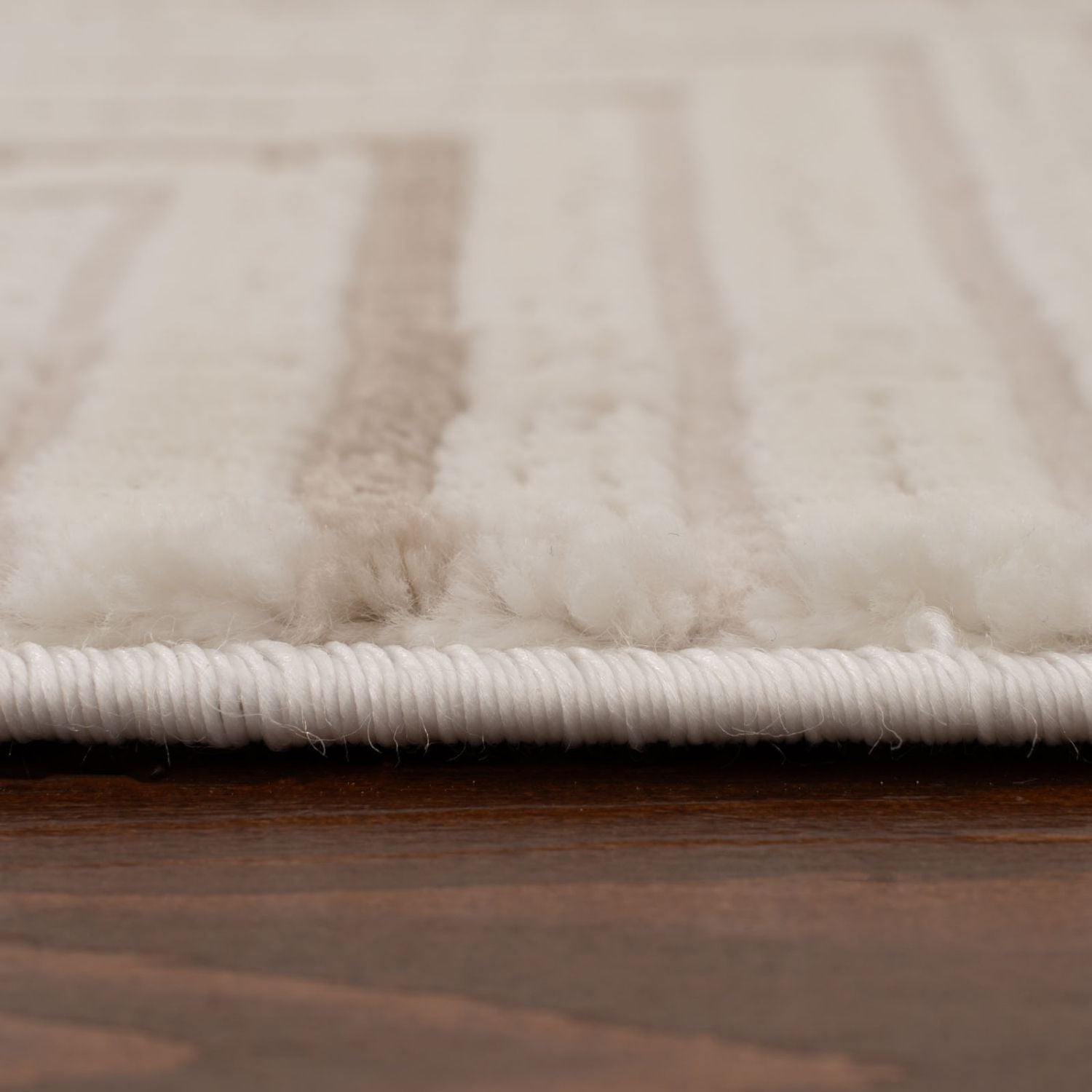 Carmel Cream-Beige Geometric Rug