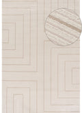 Carmel Cream-Beige Geometric Rug 240X340 cm