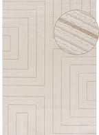 Carmel Cream-Beige Geometric Rug 240X340 cm