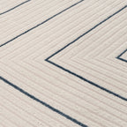 Carmel Cream-Blue Geometric Rug