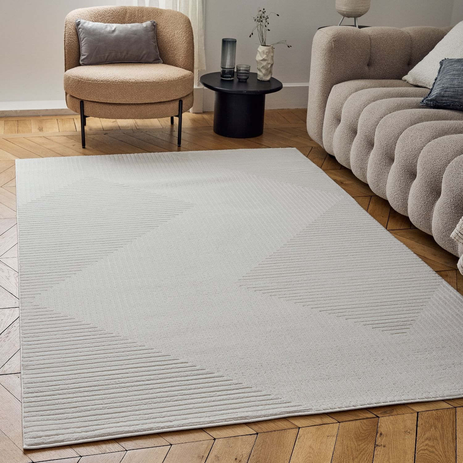 Carmel Cream Geometric Rug
