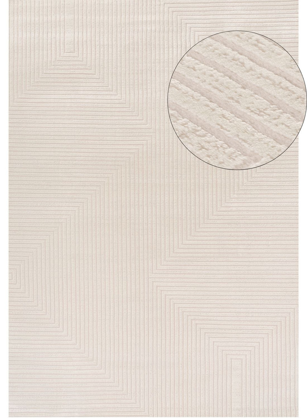 Carmel Cream Geometric Rug 240X340 cm