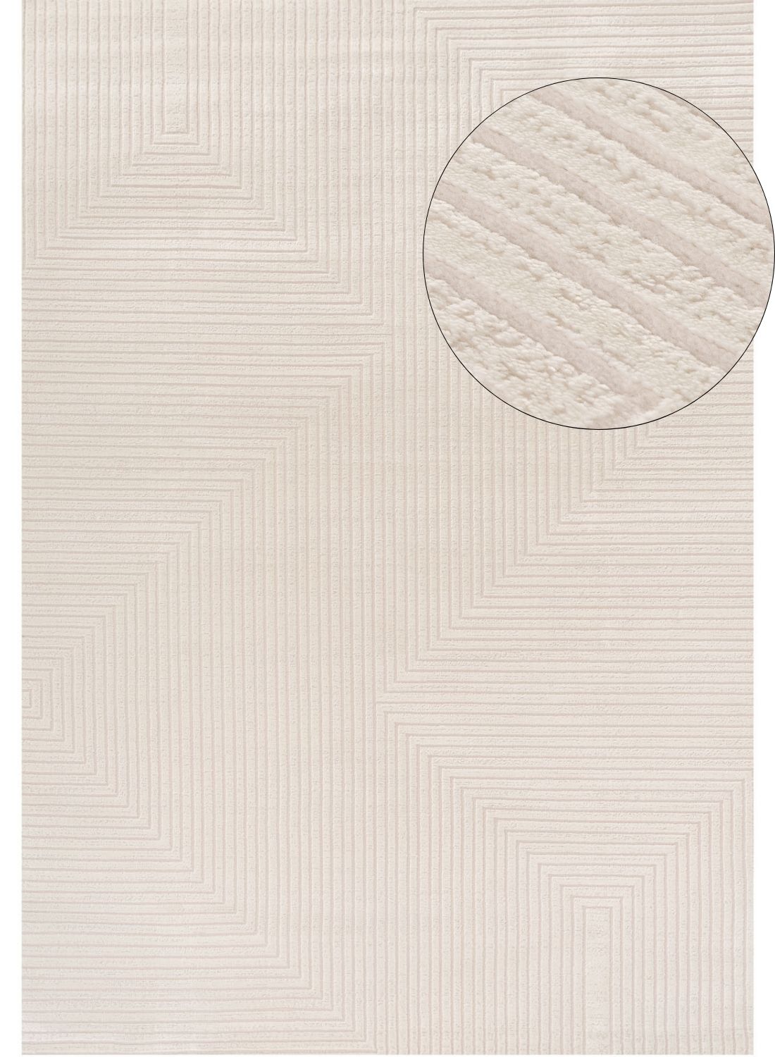 Carmel Cream Geometric Rug 240X340 cm