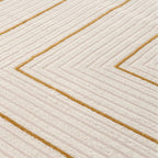 Carmel Cream-Gold Geometric Rug