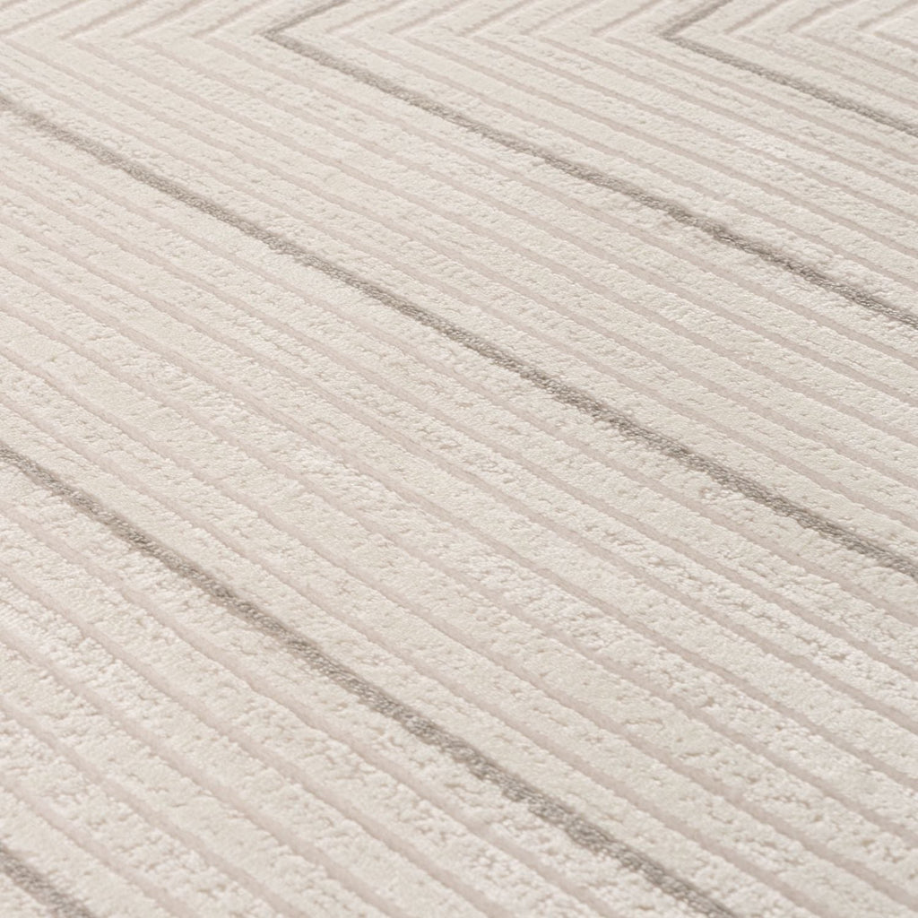 Carmel Cream-Grey Geometric Rug