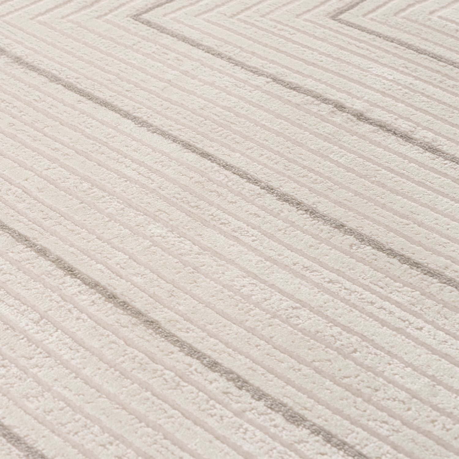Carmel Cream-Grey Geometric Rug
