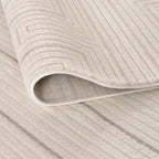 Carmel Cream-Grey Geometric Rug