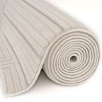 Carmel Cream-Grey Geometric Rug