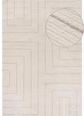 Carmel Cream-Grey Geometric Rug 240X340 cm