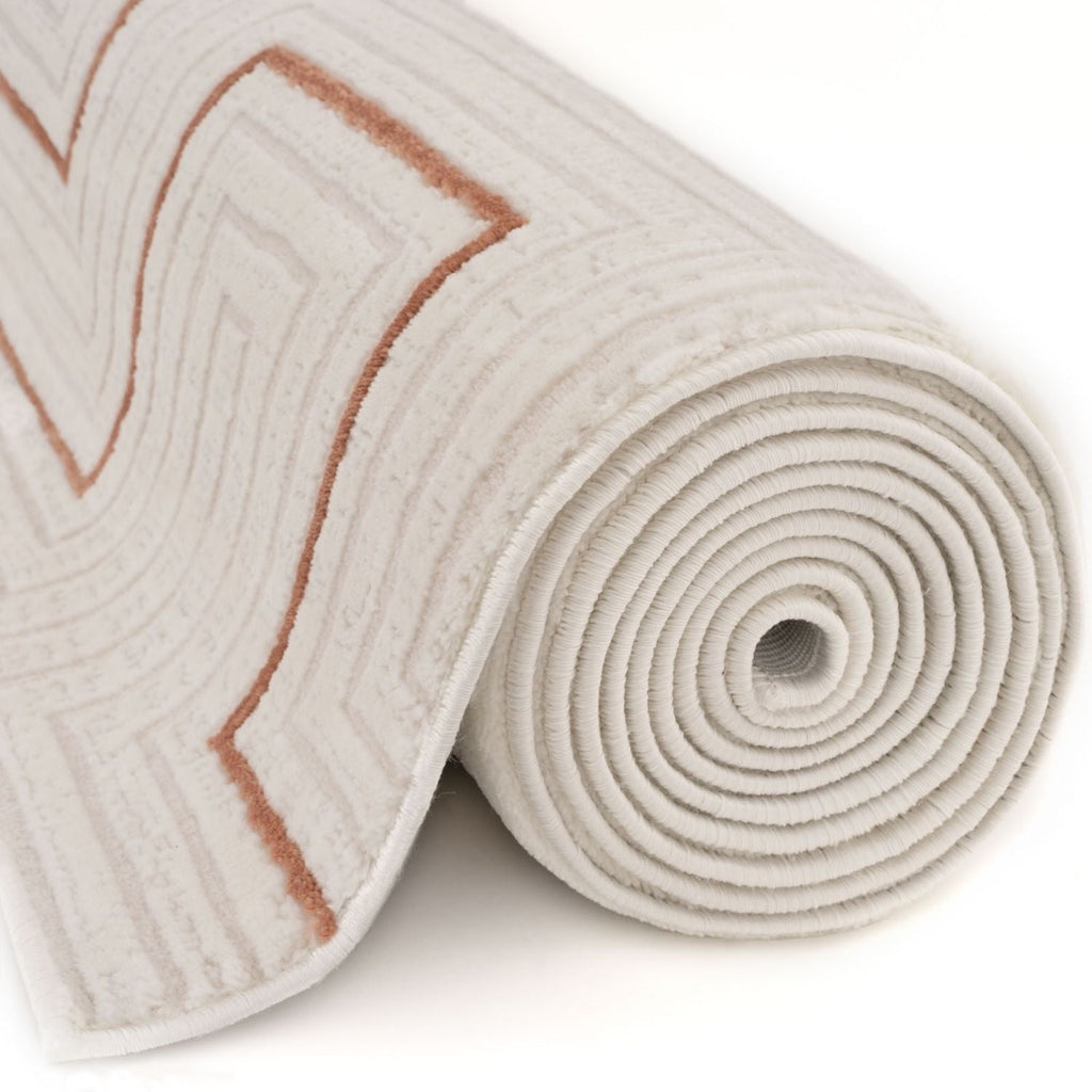 Carmel Cream-Terra Geometric Rug