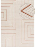 Carmel Cream-Terra Geometric Rug 240X340 cm