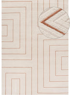Carmel Cream-Terra Geometric Rug 240X340 cm