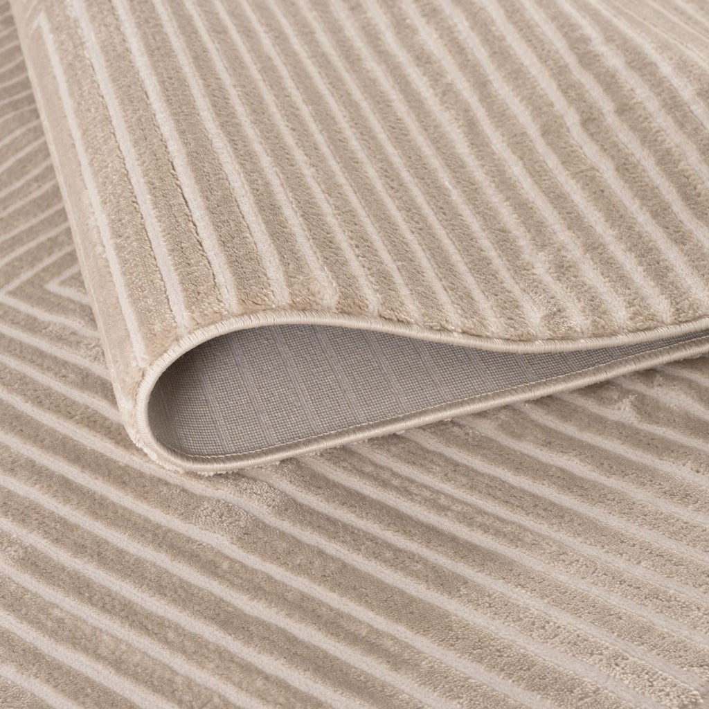 Carmel Beige-Cream Geometric Rug