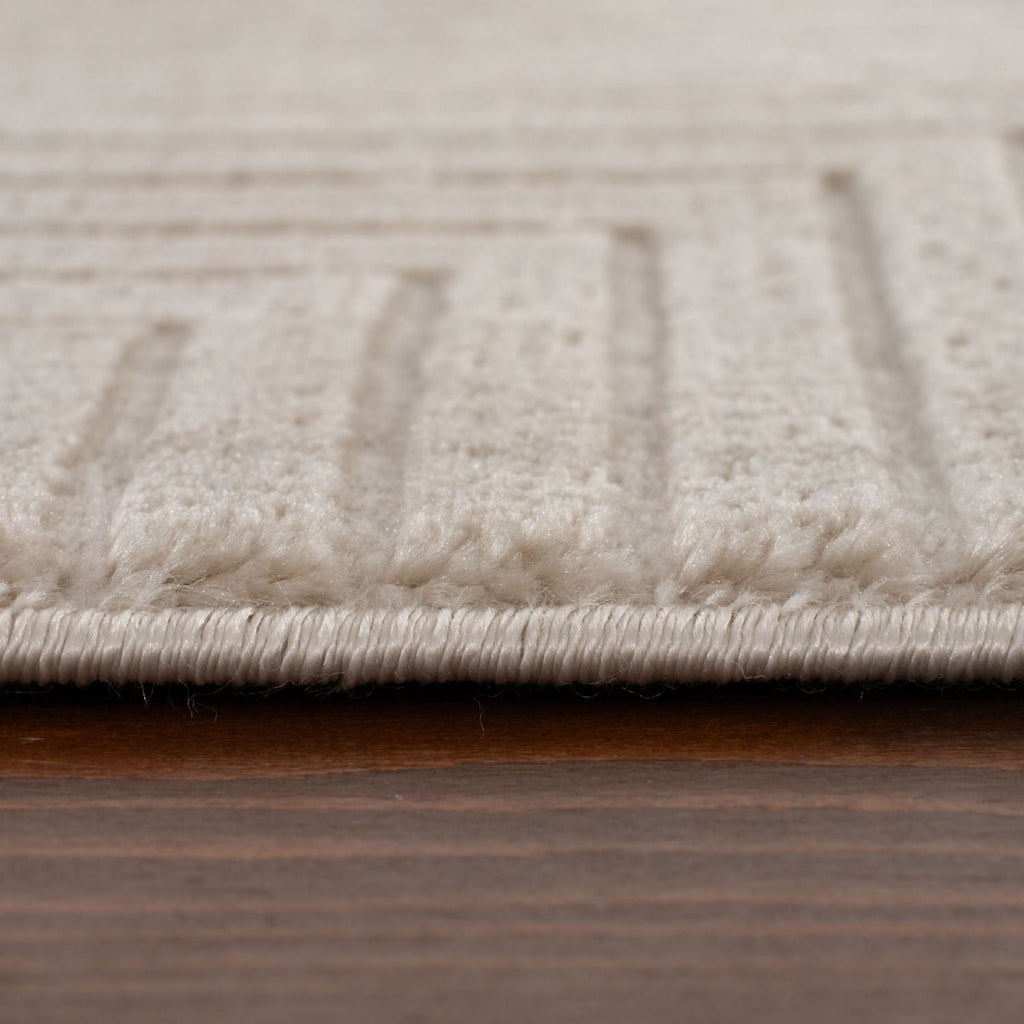 Carmel Beige-Cream Geometric Rug