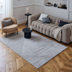 Carmel Grey-Cream Geometric Rug