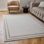 Carmel Cream-Beige Bordered Rug