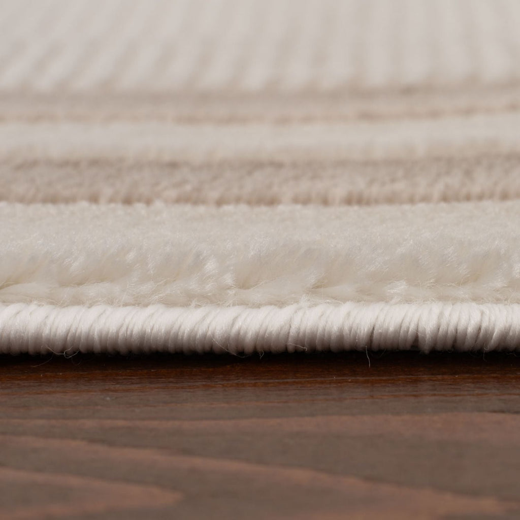 Carmel Cream-Beige Bordered Rug