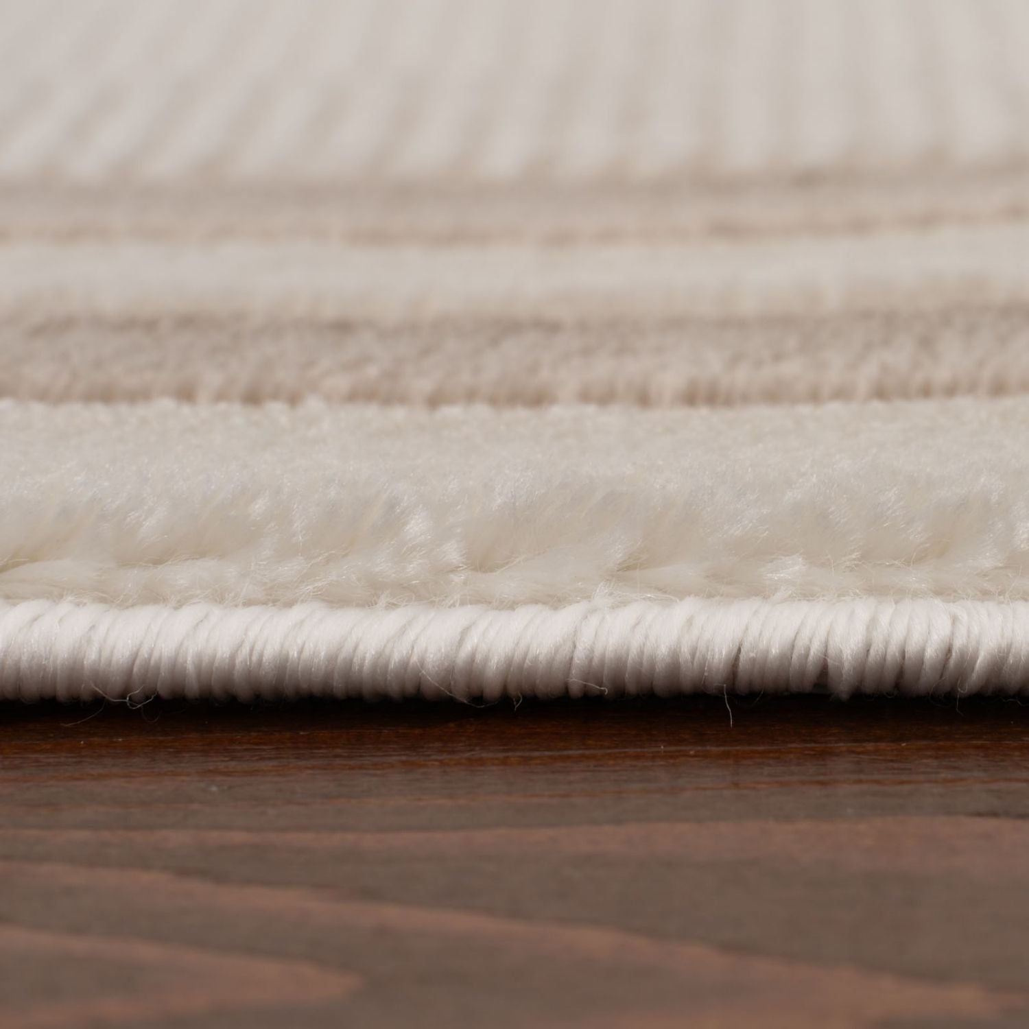 Carmel Cream-Beige Bordered Rug