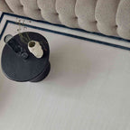 Carmel Cream-Blue Bordered Rug