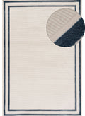 Carmel Cream-Blue Bordered Rug