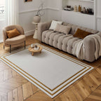 Carmel Cream-Gold Bordered Rug
