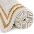 Carmel Cream-Gold Bordered Rug