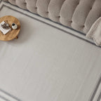Carmel Cream-Grey Bordered Rug