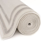 Carmel Cream-Grey Bordered Rug