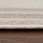 Carmel Cream-Grey Bordered Rug