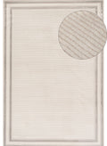 Carmel Cream-Grey Bordered Rug