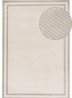 Carmel Cream-Grey Bordered Rug