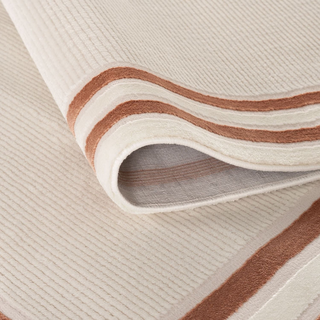 Carmel Cream-Terra Bordered Rug