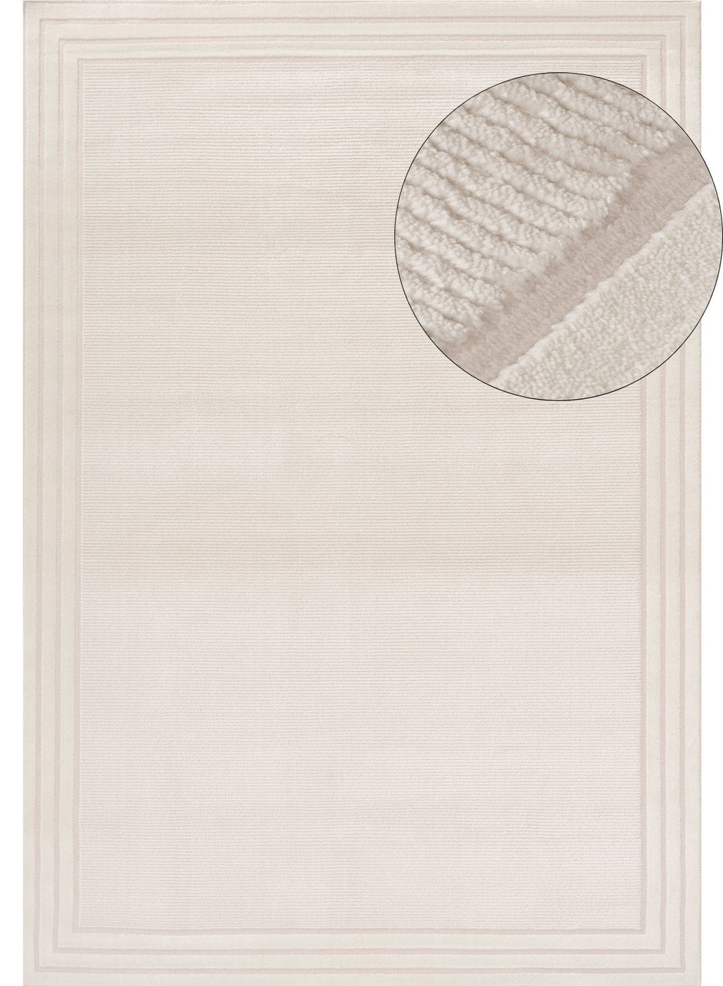 Carmel Cream Bordered Rug
