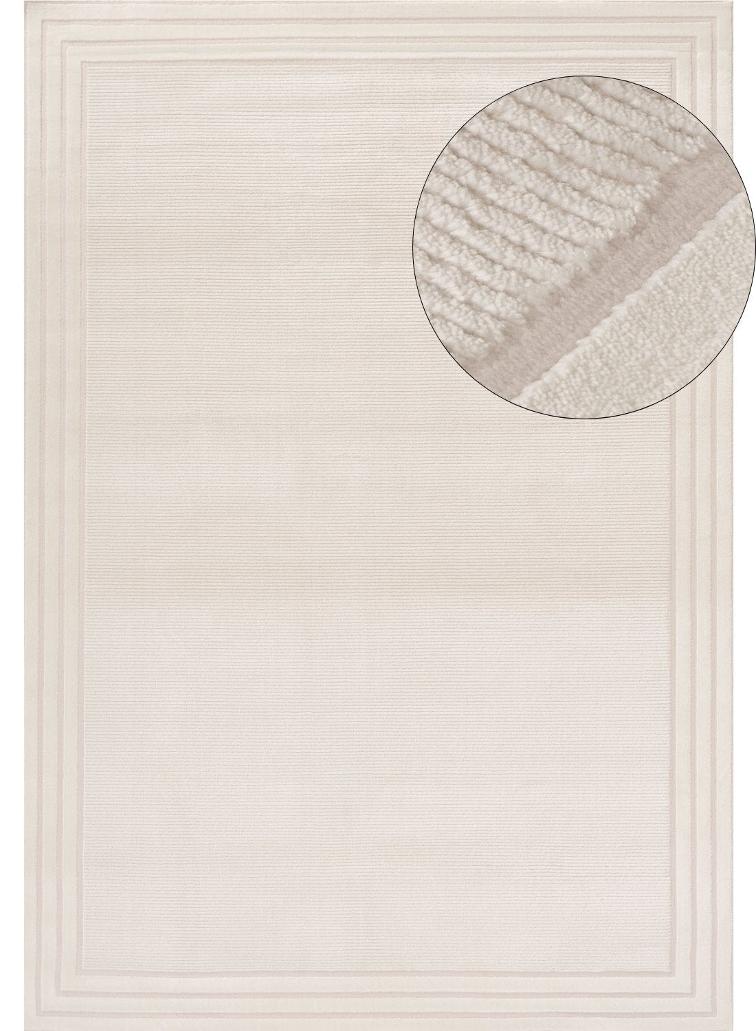 Carmel Cream Bordered Rug