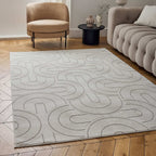 Carmel Cream-Beige Geometric Rug