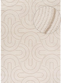 Carmel Cream-Beige Geometric Rug 240X340 cm
