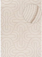 Carmel Cream-Beige Geometric Rug 240X340 cm