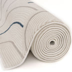 Carmel Cream-Blue Geometric Rug
