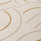 Carmel Cream-Gold Geometric Rug