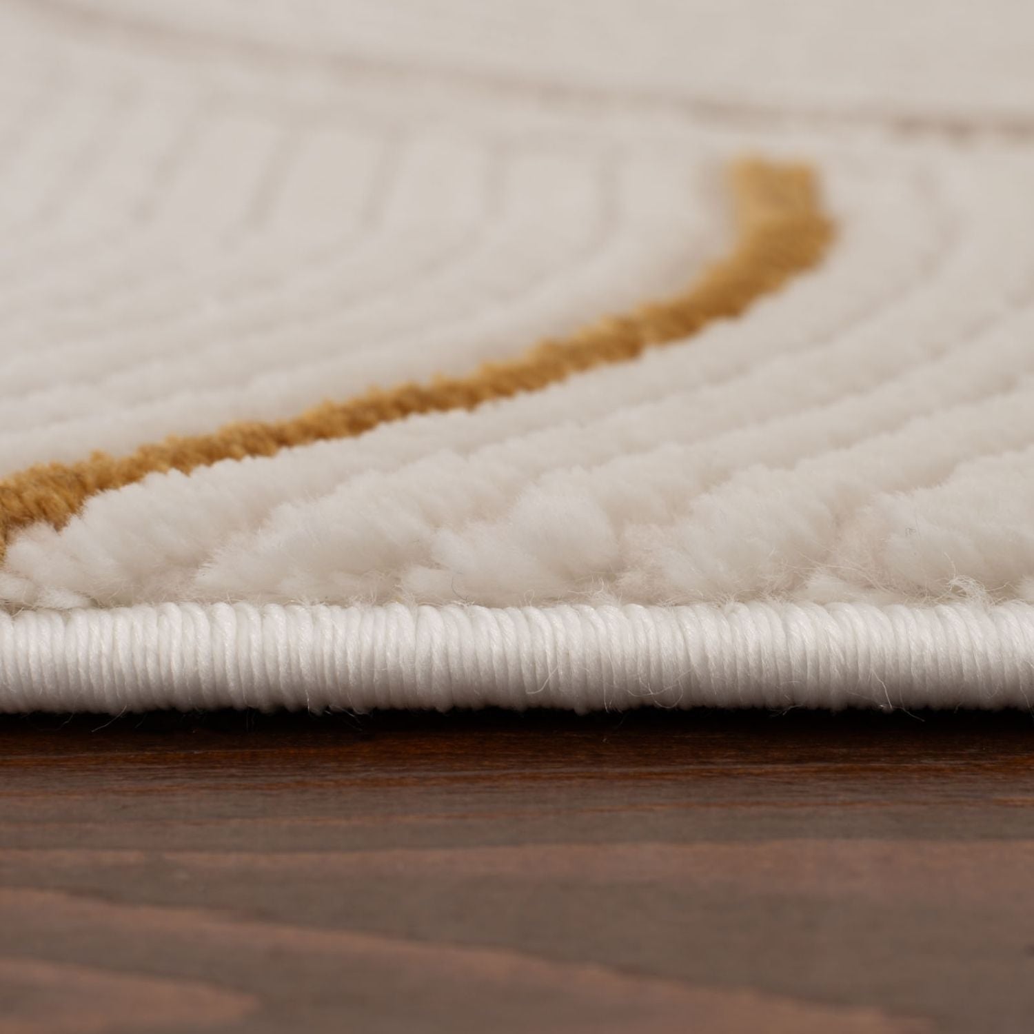 Carmel Cream-Gold Geometric Rug
