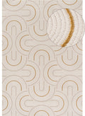 Carmel Cream-Gold Geometric Rug 240X340 cm