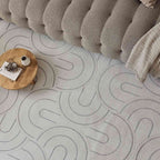 Carmel Cream-Grey Geometric Rug