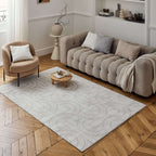 Carmel Cream-Grey Geometric Rug