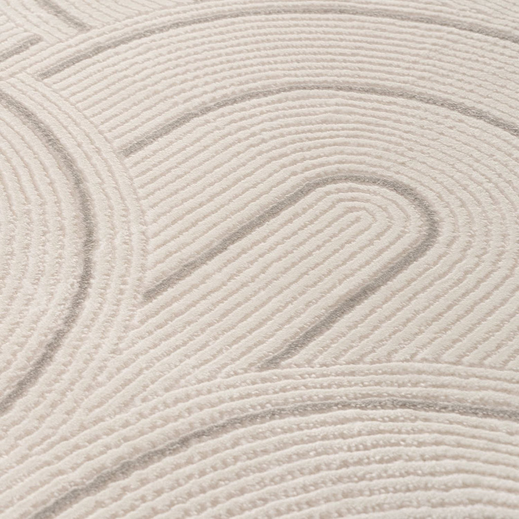 Carmel Cream-Grey Geometric Rug