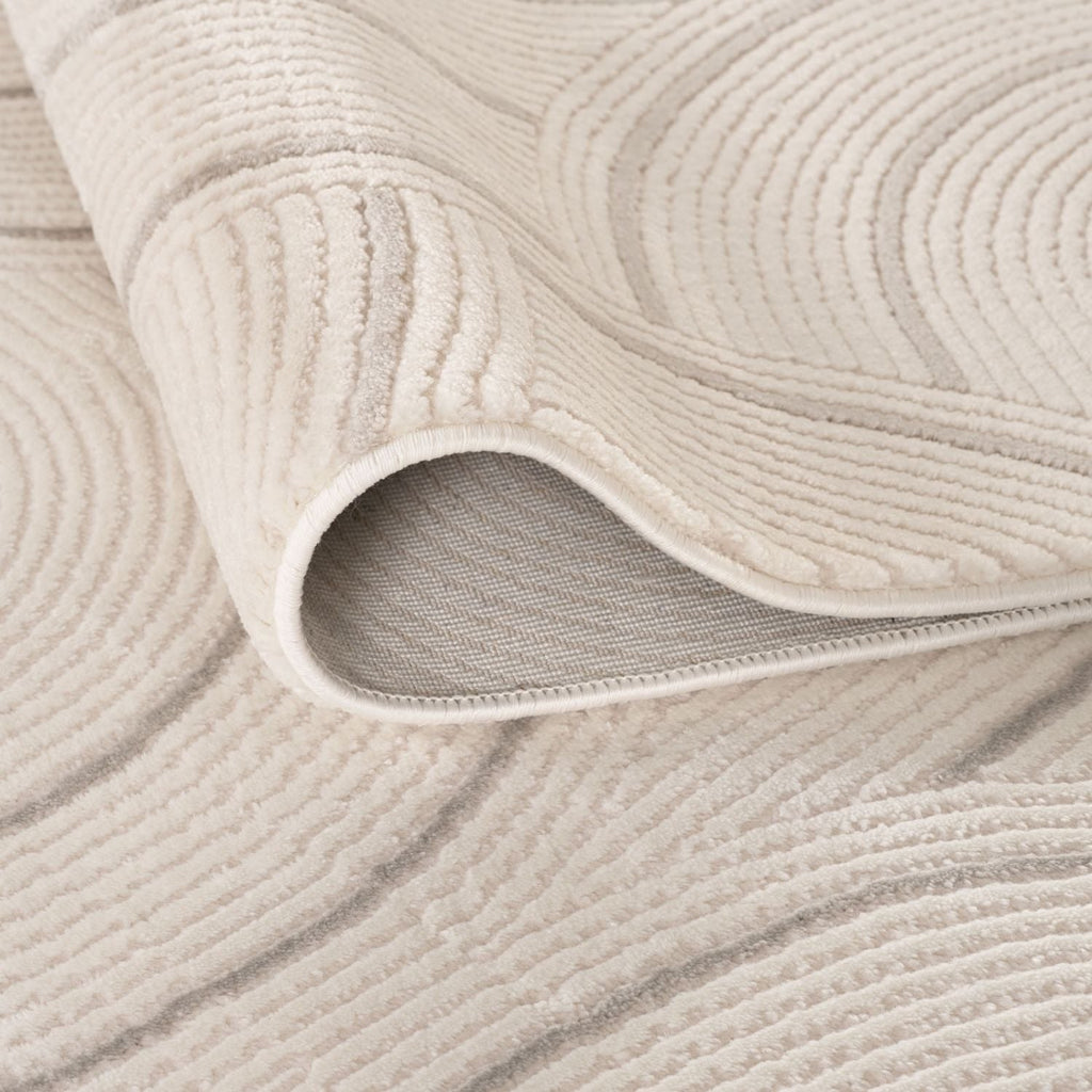 Carmel Cream-Grey Geometric Rug