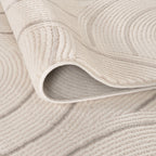 Carmel Cream-Grey Geometric Rug
