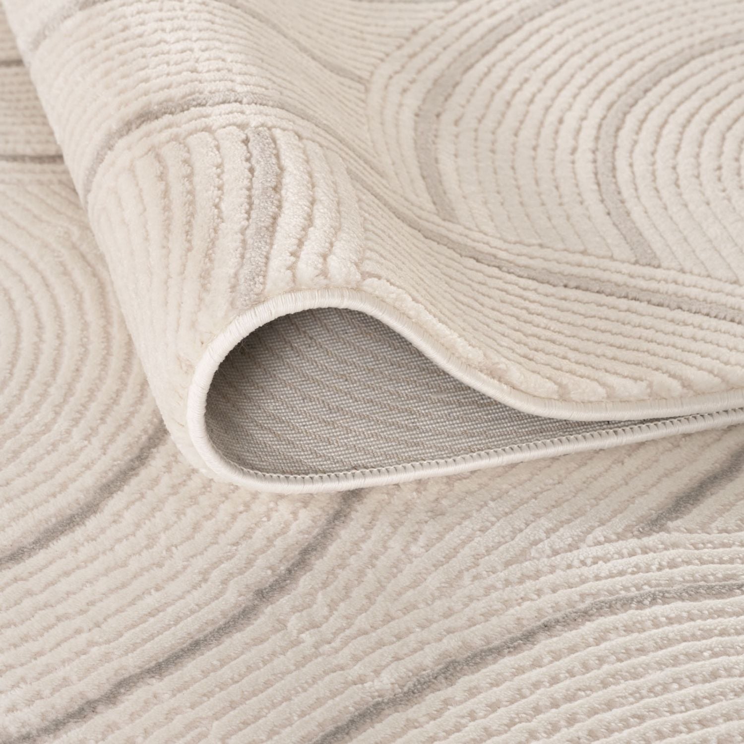 Carmel Cream-Grey Geometric Rug