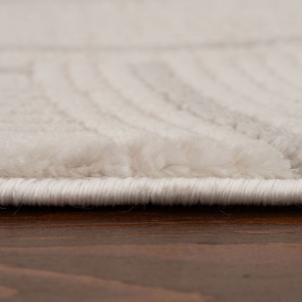 Carmel Cream-Grey Geometric Rug