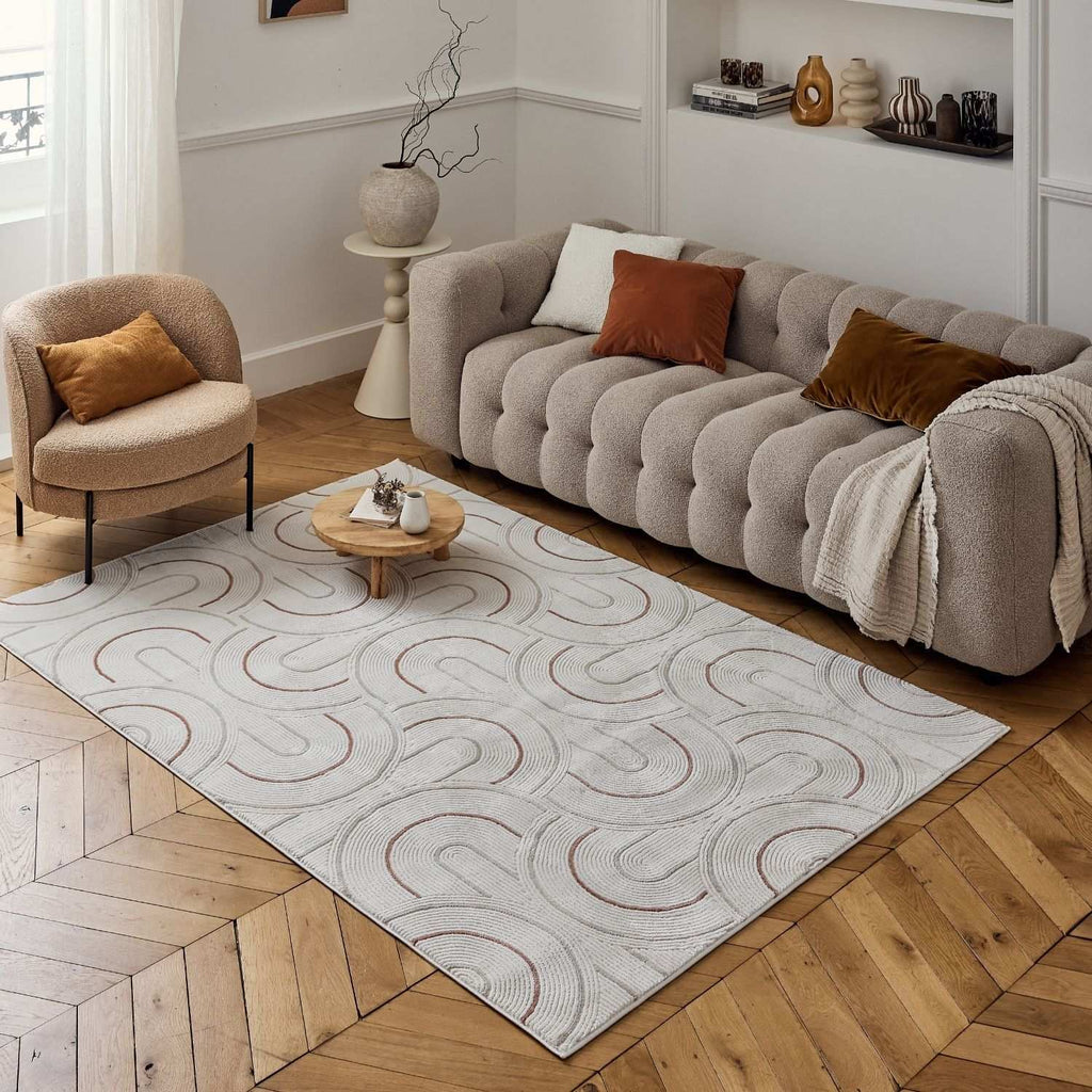 Carmel Cream-Terra Geometric Rug