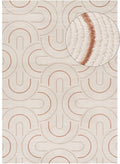 Carmel Cream-Terra Geometric Rug 240X340 cm